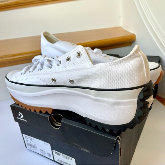 NWT Converse Run Star Hike Platform OX white low top Chuck Taylor sneaker shoes - Picture 6 of 10